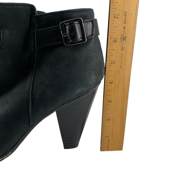 EURO Soft by SOFFT Sz 9 Serafina Black Ankle Boots Heel Side Zip Leather Comfy - Picture 13 of 16